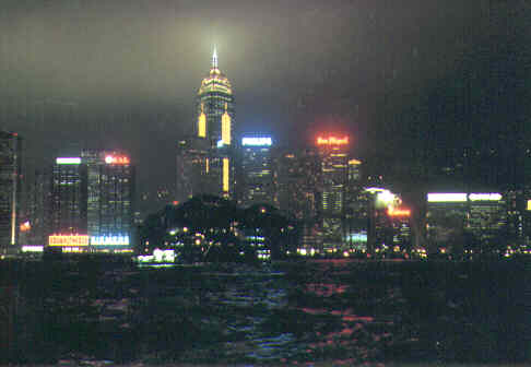 HK - Island - night panorama