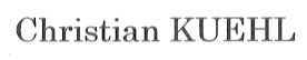 Christian KUEHL